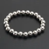 Round Hip-Hop Retro 304 Stainless Steel Bracelets In Bulk sku image 12
