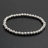Round Hip-Hop Retro 304 Stainless Steel Bracelets In Bulk sku image 4