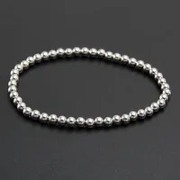 Round Hip-Hop Retro 304 Stainless Steel Bracelets In Bulk sku image 3