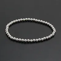 Round Hip-Hop Retro 304 Stainless Steel Bracelets In Bulk sku image 2