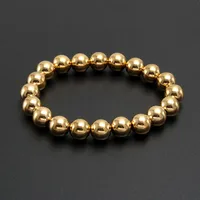 Round Hip-Hop Retro 304 Stainless Steel Bracelets In Bulk sku image 24