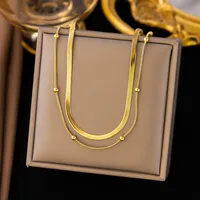 Wholesale Jewelry U Shape Heart Shape Simple Style Acrylic Artificial Rhinestones Plastic 304 Stainless Steel 18K Gold Plated Pendant Necklace Plating Inlay sku image 31