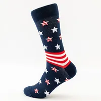 A Pair Unisex Cotton Abstract Printing Socks Casual sku image 4