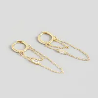 Geometric Fashion Gem Plating Earrings sku image 2