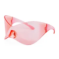 Special-Shaped Mirror Fashion Pc UV400 Frameless Sports Sunglasses sku image 1
