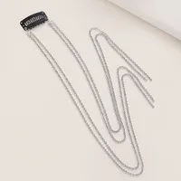 Women's Geometric Elegant Lady Rhinestone Hair Chain sku image 2