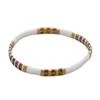Rainbow Style Fashion Beach Bohemian Bracelet Imported Tila Beaded Jewelry Wholesale sku image 10