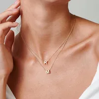 Bijoux En Gros Lettre Acier Inoxydable Acier Au Titane Pendentif Placage main image 3