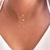Bijoux En Gros Lettre Acier Inoxydable Acier Au Titane Pendentif Placage main image 2