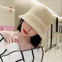Women's Elegant Basic Color Block Big Eaves Bucket Hat sku image 4