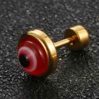 1 Piece Eye Simple Style 304 Stainless Steel Ear Studs sku image 1