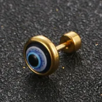 1 Piece Eye Simple Style 304 Stainless Steel Ear Studs sku image 2