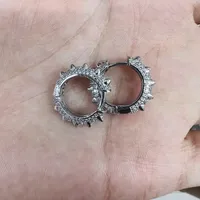 Constellation Fashion Copper Artificial Gemstones Plating Earrings sku image 3