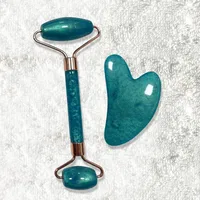 Double Roller Gua Sha Board Set Facial Massage Resin Wax Gua Sha Board main image 2