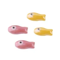 10 Pieces 10 * 20mm Hole 2~2.9mm Ceramics Fish Beads main image 2