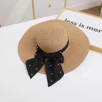 Women's Color Block Wide Eaves Simple Style Classic Style Straw Hat sku image 4