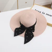 Women's Color Block Wide Eaves Simple Style Classic Style Straw Hat sku image 3