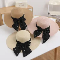Women's Color Block Wide Eaves Simple Style Classic Style Straw Hat main image 3