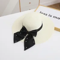 Women's Color Block Wide Eaves Simple Style Classic Style Straw Hat sku image 2
