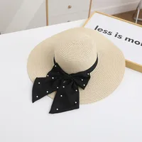 Women's Color Block Wide Eaves Simple Style Classic Style Straw Hat sku image 5