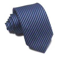 Simple Style Stripe Polyester Yarn Unisex Tie sku image 1