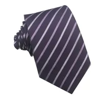 Simple Style Stripe Polyester Yarn Unisex Tie sku image 108