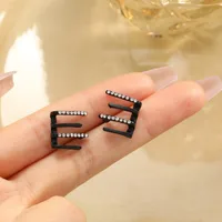 Heart Ethnic Style Alloy No Inlaid Earrings Ear Studs sku image 3