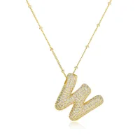 Joyería Al Por Mayor Letra Estilo Simple Acero Inoxidable 304 Collar Colgante sku image 12