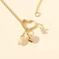 Forma De Corazón Casual Elegante Ropa De Calle Chapados en oro de 18k Acero Inoxidable 201 Acero Inoxidable 304 Collar Colgante Venta Al Por Mayor main image 1