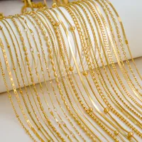 Wholesale Jewelry Solid Color Basic Simple Style 304 Stainless Steel 18K Gold Plated Necklace main image 3
