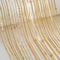 Wholesale Jewelry Solid Color Basic Simple Style 304 Stainless Steel 18K Gold Plated Necklace main image 1