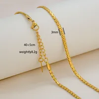 Wholesale Jewelry Solid Color Basic Simple Style 304 Stainless Steel 18K Gold Plated Necklace sku image 29