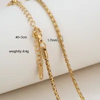 Wholesale Jewelry Solid Color Basic Simple Style 304 Stainless Steel 18K Gold Plated Necklace sku image 37
