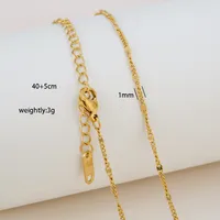 Wholesale Jewelry Solid Color Basic Simple Style 304 Stainless Steel 18K Gold Plated Necklace sku image 6