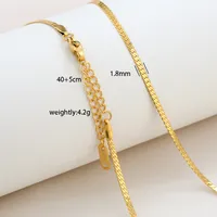 Wholesale Jewelry Solid Color Basic Simple Style 304 Stainless Steel 18K Gold Plated Necklace sku image 14