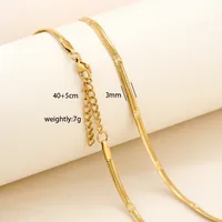 Wholesale Jewelry Solid Color Basic Simple Style 304 Stainless Steel 18K Gold Plated Necklace sku image 26