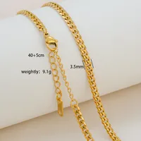 Wholesale Jewelry Solid Color Basic Simple Style 304 Stainless Steel 18K Gold Plated Necklace sku image 27