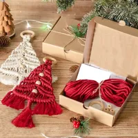 Christmas Cotton Rope Geometric Classic Style Party Festival Hanging Ornaments main image 4