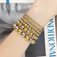 Round Hip-Hop Retro 304 Stainless Steel Bracelets In Bulk main image 9