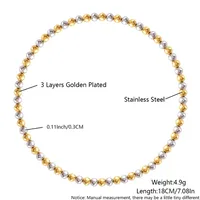 Round Hip-Hop Retro 304 Stainless Steel Bracelets In Bulk sku image 11