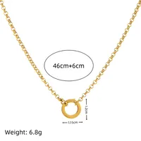 Heart Shape Casual Elegant Streetwear 18K Gold Plated 201 Stainless Steel 304 Stainless Steel Pendant Necklace Wholesale sku image 5