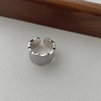 Fashion S925 Sterling Silver Jewelry Geometric Opening Color Enamel Ring main image 4