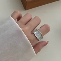 Mode Bijoux En Argent Sterling S925 Bague En Émail De Couleur D'ouverture Géométrique main image 3