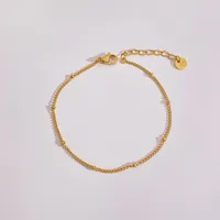 Géométrique Décontractée Plaqué Or 16 Carats Or Blanc Plaqué Plaqué Or Acier Inoxydable 304 Bracelets En Masse sku image 6