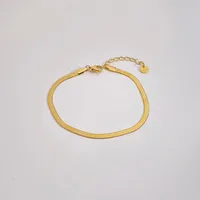 Géométrique Décontractée Plaqué Or 16 Carats Or Blanc Plaqué Plaqué Or Acier Inoxydable 304 Bracelets En Masse sku image 2