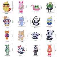 Rabbit Animal Panda Accessories Cartoon Style Cute Cowboy Style Badge Brooches Collar Pin Alloy Office Outdoor Daily Button Pin main image 3