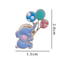 Rabbit Animal Panda Accessories Cartoon Style Cute Cowboy Style Badge Brooches Collar Pin Alloy Office Outdoor Daily Button Pin sku image 4