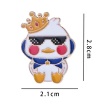 Rabbit Animal Panda Accessories Cartoon Style Cute Cowboy Style Badge Brooches Collar Pin Alloy Office Outdoor Daily Button Pin sku image 19