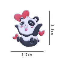 Rabbit Animal Panda Accessories Cartoon Style Cute Cowboy Style Badge Brooches Collar Pin Alloy Office Outdoor Daily Button Pin sku image 27