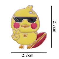 Rabbit Animal Panda Accessories Cartoon Style Cute Cowboy Style Badge Brooches Collar Pin Alloy Office Outdoor Daily Button Pin sku image 21